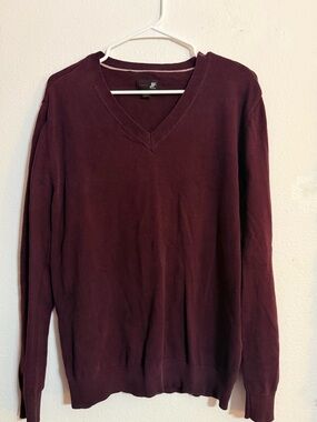 ❄️ Jf J ferrar • Vintage Purple Burgundy Lightweight Sweater • Men’s large